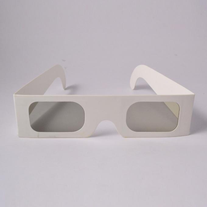 Τρισδιάστατο γυαλί-άσπρο βάθος χαρτόνι-χρώματος ChromaDepth, εγγράφου παθητικά τρισδιάστατα γυαλιά φακών Chromadepth σαφή