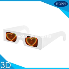 Εκτύπωση γυαλιών 250g Customzed εγγράφου ουράνιων τόξων γυαλιών διάθλασης καρδιών