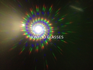 Εγγράφου διάθλασης τρισδιάστατη πυροτεχνημάτων γυαλιών σπειροειδής τρισδιάστατη ολογραφική τυπωμένη ύλη χρώματος γυαλιών πλήρης