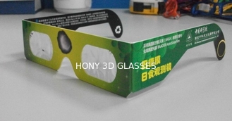 Ηλιακά γυαλιά ήλιων γυαλιών έκλειψης εγγράφου Eco/τρισδιάστατα ηλιακά γυαλιά εξέτασης έκλειψης Hony