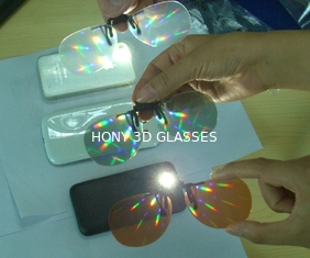 Πλαστικά τρισδιάστατα γυαλιά πυροτεχνημάτων 0.06mm φακοί λέιζερ PVC για την ψυχαγωγία