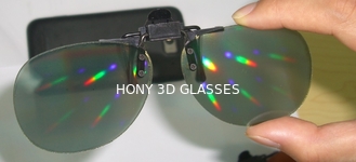 Πλήρες χρώματος πλαστικό προϊόν μίας χρήσης Lense διάθλασης γυαλιών πυροτεχνημάτων πλαισίων τρισδιάστατο