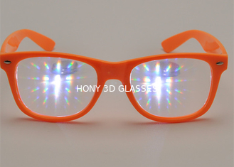 Προσαρμοσμένα πλαστικά τρισδιάστατα γυαλιά πυροτεχνημάτων με τον ισχυρό σαφή φακό διάθλασης 13500