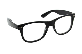 Πλαστικά τρισδιάστατα γυαλιά διάθλασης με το φακό Classica πυροτεχνημάτων, μαύρο