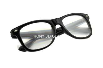 Πλαστικά τρισδιάστατα γυαλιά διάθλασης με το φακό Classica πυροτεχνημάτων, μαύρο