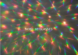 Τα γυαλιά πυροτεχνημάτων ουράνιων τόξων πρισμάτων για το λέιζερ παρουσιάζουν Raves - διπλή διάθλαση