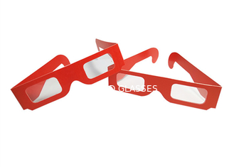 Συνήθεια που τυπώνει τα κόκκινα κυανά τρισδιάστατα γυαλιά ανθεκτικά με το φακό βάθους Chromad