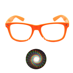 Τυπώστε λογότυπών σας τα πλαστικά διάθλασης γυαλιά πυροτεχνημάτων Rave γυαλιών σπειροειδή
