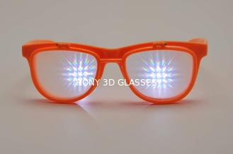 Διπλά γυαλιά πυροτεχνημάτων επίδρασης πλαστικά τρισδιάστατα, τρισδιάστατα γυαλιά κτυπήματος επάνω
