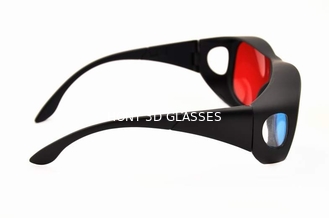 Πτυσσόμενα πλαστικά κόκκινα κυανά τρισδιάστατα γυαλιά ανάγλυφων για την κανονικό TV ή τον υπολογιστή