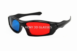 Παθητικά πλαστικά κόκκινα κυανά τρισδιάστατα γυαλιά, κόκκινα μπλε γυαλιά ανάγλυφων