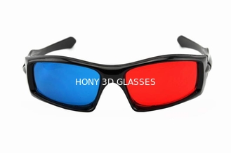 Παθητικά πλαστικά κόκκινα κυανά τρισδιάστατα γυαλιά, κόκκινα μπλε γυαλιά ανάγλυφων
