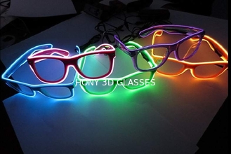 Πλαστικά γυαλιά διάθλασης καλωδίων EL με το φωτισμό των οδηγήσεων για το φεστιβάλ Χριστουγέννων