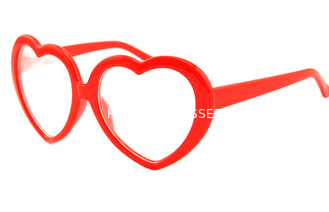 Καρδιών πλαισίων σαφές διάθλασης πλαίσιο καρδιών γυαλιών κόκκινο για τη χρήση φεστιβάλ γαμήλιας μουσικής κόμματος