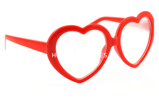 Καρδιών πλαισίων σαφές διάθλασης πλαίσιο καρδιών γυαλιών κόκκινο για τη χρήση φεστιβάλ γαμήλιας μουσικής κόμματος