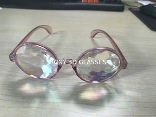 Πλαστικό νεώτερο προϊόν Hony, γυαλιά καλειδοσκόπιων Lense λουλουδιών για το χορό Musice Fesvital