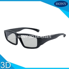 Ενήλικα γραμμικά πολωμένα τρισδιάστατα γυαλιά, παθητικά τρισδιάστατα γυαλιά με το μαύρο πλαίσιο