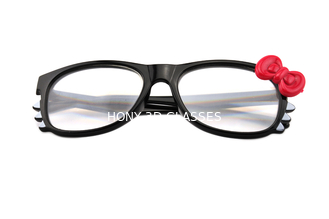 Αστεία γραμμικά πολωμένα τρισδιάστατα γυαλιά 0.7mm παθητική φωνή πάχους φακών για IMAX Sytem
