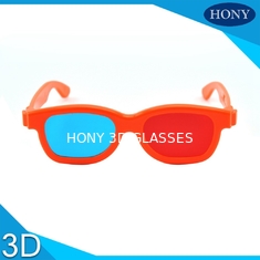 Παιδιά/ενήλικα τρισδιάστατα γυαλιά κόκκινα κυανά ελαφριά 150 * 48 * 165mm ανάγλυφων