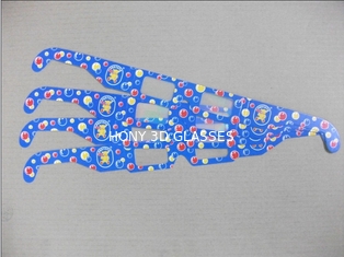 Γυαλιά κιγκλιδωμάτων διάθλασης εγγράφου εμπορικών σημάτων Hony με το πλαίσιο τυπωμένων υλών χρώματος