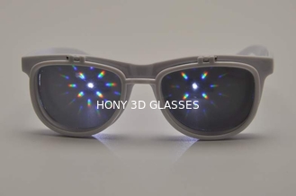 Ανθεκτικά γυαλιά πυροτεχνημάτων ουράνιων τόξων τρισδιάστατα με τη μετάδοση 90% παραμέτρου οπτικής