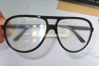 Σαφή γυαλιά διάθλασης φακών πλαστικά με το μαύρο πλαίσιο για την περιοχή ταξιδιού
