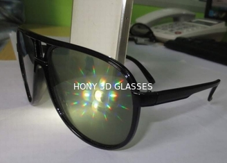 Μαύρα πλαστικά γυαλιά διάθλασης, 13500 σμαραγδένια γυαλιά πυροτεχνημάτων γραμμών