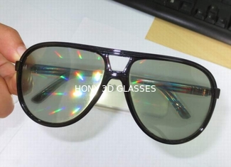 Μαύρα πλαστικά γυαλιά διάθλασης, 13500 σμαραγδένια γυαλιά πυροτεχνημάτων γραμμών
