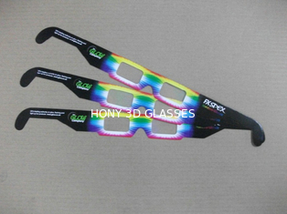 Προσαρμοσμένο PVC / PET χαρτί πλαίσιο tv 3d πυροτεχνήματα γυαλιά για προώθηση