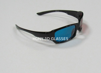 πλαστικά κόκκινα κυανά τρισδιάστατα γυαλιά φακών 1.6mm PET για το παιχνίδι στον υπολογιστή, κινηματογράφος