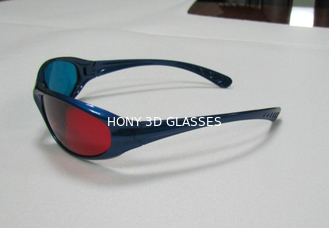 Κόκκινο κυανό μπλε τρισδιάστατο πλαστικό πλαίσιο PC γυαλιών για τον τρισδιάστατο διαστατικό κινηματογράφο