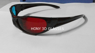 Μοντέρνος πλαστικός κόκκινος κυανός γυαλιών Anaglyphic τρισδιάστατος με τους φακούς 1.6mm PET