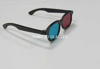 Πλαστικά πλαστικά κόκκινα κυανά τρισδιάστατα γυαλιά ABS, κυκλικά πολωμένα γυαλιά σκαφών της γραμμής