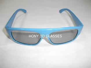 Κόκκινα μπλε πλαστικά κυκλικά πολωμένα τρισδιάστατα γυαλιά ROHS, EN71