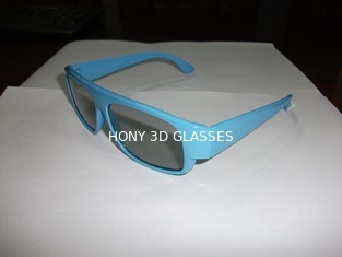 Κόκκινα μπλε πλαστικά κυκλικά πολωμένα τρισδιάστατα γυαλιά ROHS, EN71