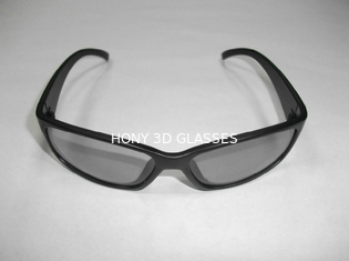 Μαύρα γραμμικά πολωμένα τρισδιάστατα γυαλιά PC με το πλαστικό CE EN71 Rohs πλαισίων