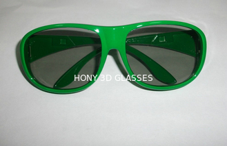 Πράσινα γραμμικά πολωμένα τρισδιάστατα γυαλιά πλαστικό Eyewear για τον κινηματογράφο
