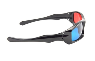 Επαναχρησιμοποιήσιμα πλαστικά κόκκινα κυανά τρισδιάστατα γυαλιά/κόκκινα μπλε τρισδιάστατα γυαλιά ανάγλυφων