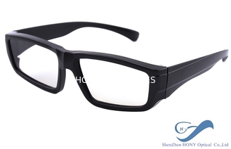 Γραμμικά παθητικά γυαλιά Imax που πολώνονται με το μαύρο πλαστικό πλαίσιο ABS