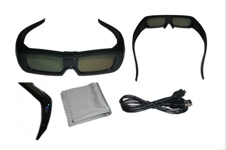 Μίνι USB συνδετήρων καθολικά ενεργά γυαλιά γυαλιών παραθυρόφυλλων τρισδιάστατα για τη Sony Panasonic