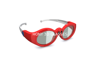 Κόκκινα ενεργά τρισδιάστατα γυαλιά Eyewear, τρισδιάστατα γυαλιά Xpand ανάγλυφων παραθυρόφυλλων για το PC