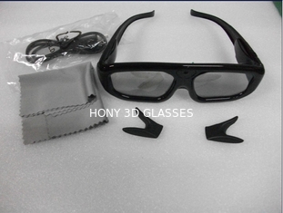 Ενεργά τρισδιάστατα γυαλιά πλαστικό Eyewear για το εγχώριο θέατρο, πρότυπα ενηλίκων/παιδιών της FCC Rohs