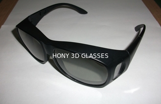 Πράσινα πλαστικά κυκλικά τρισδιάστατα γυαλιά πόλωσης για το μεγάλο μέγεθος κινηματογράφων