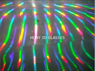 PET λέιζερ πλαστικοί πλαισίων φακοί γυαλιών πυροτεχνημάτων ουράνιων τόξων τρισδιάστατοι με την προσαρμοσμένη εκτύπωση