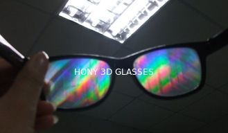 Σαφή τρισδιάστατα γυαλιά πυροτεχνημάτων στα περιοδικά άποψης, πλαστικά γυαλιά διάθλασης