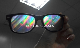 Δημοφιλή γυαλιά πυροτεχνημάτων διάθλασης τρισδιάστατα στο σύστημα κινηματογράφων άποψης reald