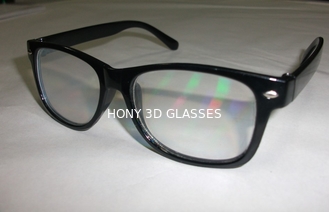 Τρισδιάστατα γυαλιά πυροτεχνημάτων διάθλασης συνήθειας με τους φακούς λέιζερ PVC 0.06mm