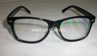 πλαστικά πλαισίων okulary γυαλιά πυροτεχνημάτων ουράνιων τόξων τρισδιάστατα 0.06mm φακοί λέιζερ της PET