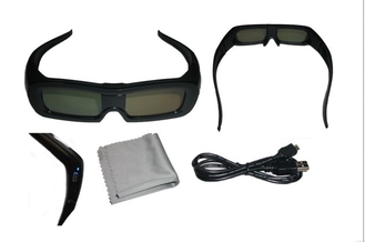 Πολωμένα τρισδιάστατα γυαλιά Bluetooth 120Hz παραθυρόφυλλων επίδρασης καθολικά ενεργά
