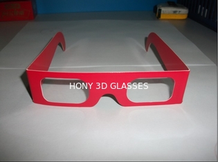 Τρισδιάστατα γυαλιά εγγράφου Anaglyphic, μίας χρήσης κόκκινα τρισδιάστατα γυαλιά 400*37mm οργάνων ελέγχου μέγεθος